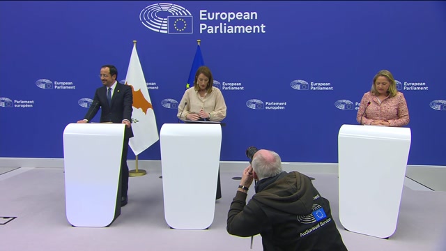 Press conference by Roberta METSOLA, EP President, and Nikos CHRISTODOULIDES, President of Cyprus, on the Cypriot Presidency of the EU Council